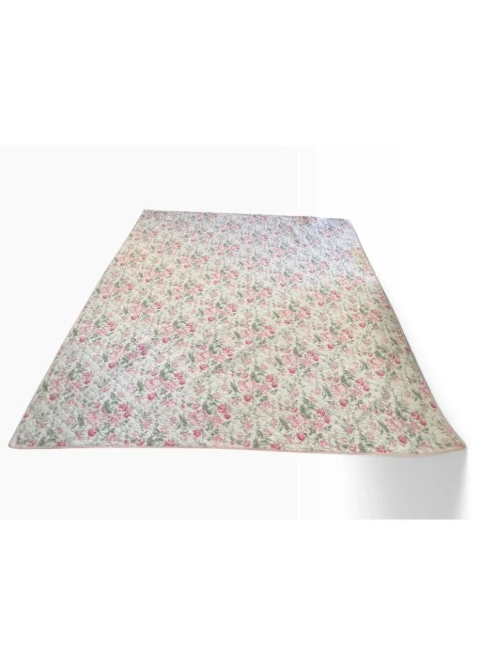 Laura Ashley Breezy Floral King Quilt set 104”x 90” Cottage Core Shabby Chic